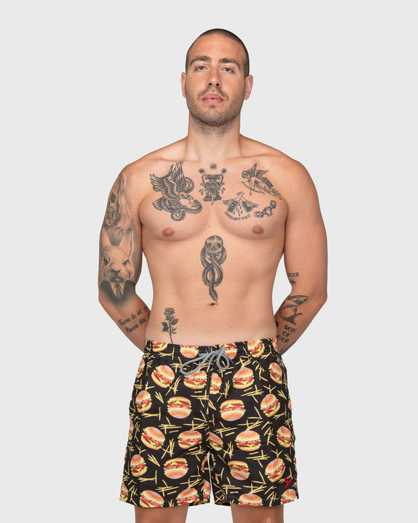 SWIMMING SHORTS BURGER 44-3733 - indi-man