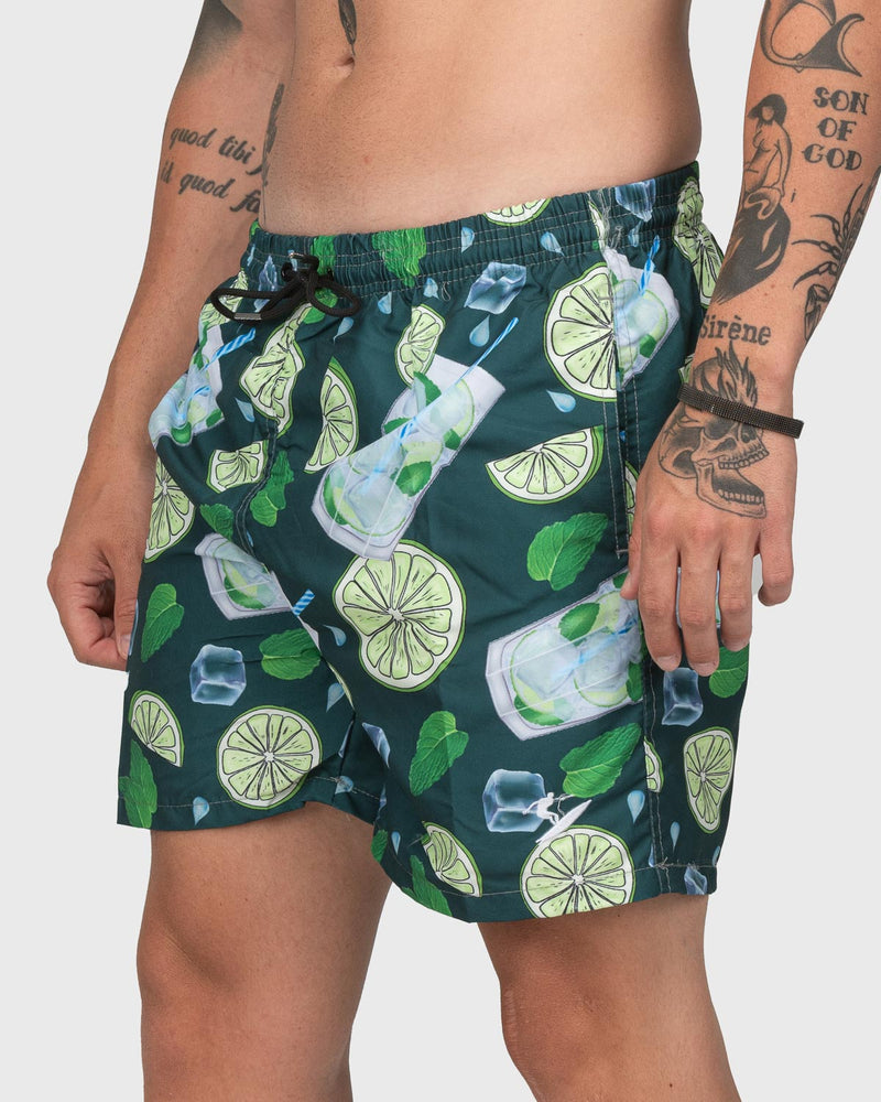 SWIMMING SHORTS LIME 44-3707 - indi-man